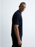 ZZUFAL - BASIC PREMIUM T-SHIRT NAVY BLUE - ZT019