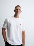 ZZUFAL - MINI LOGO BASIC T-SHIRT WHITE - ZT0010