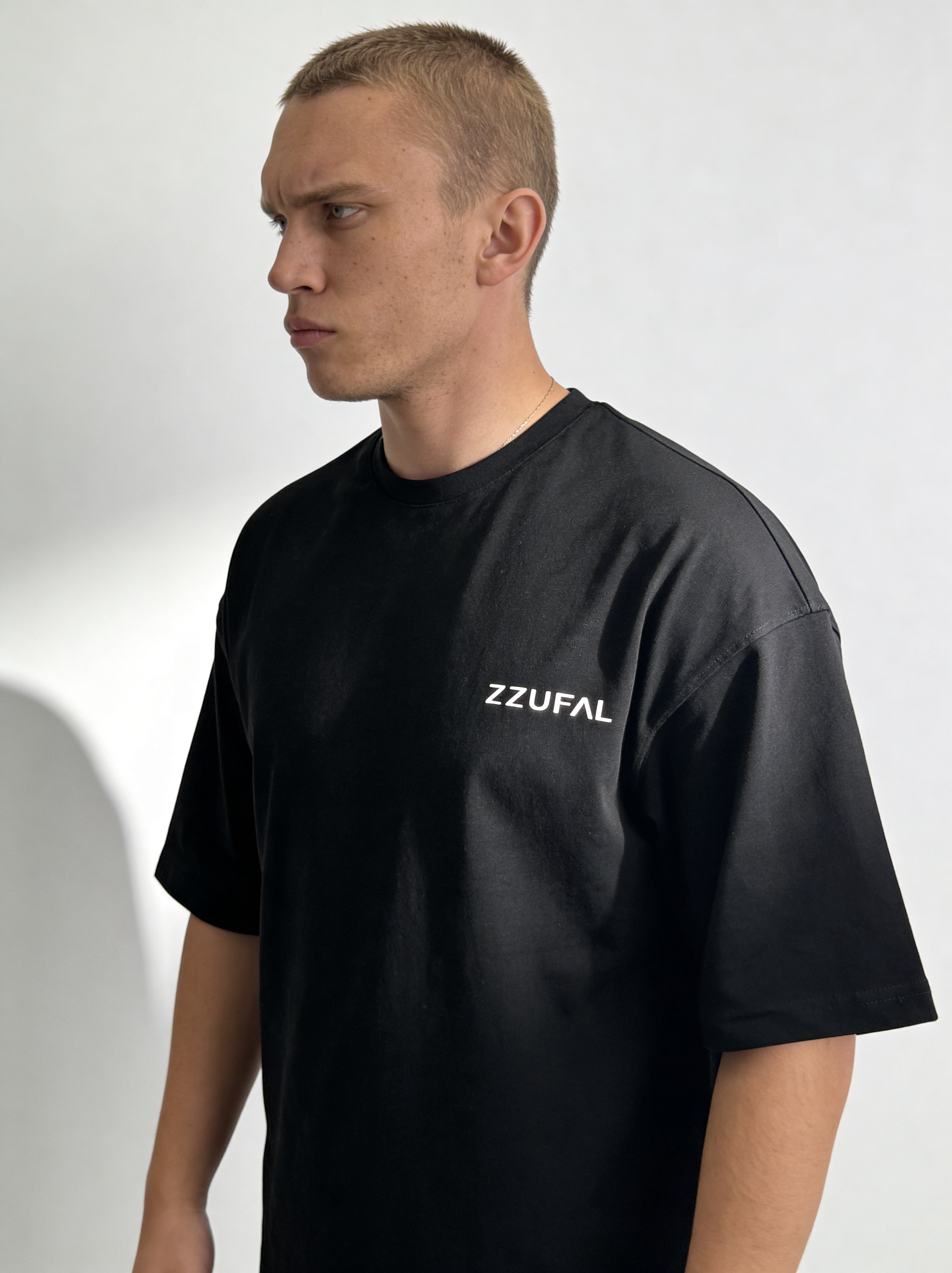 ZZUFAL - LOGO CORE BLACK TEE - ZT001
