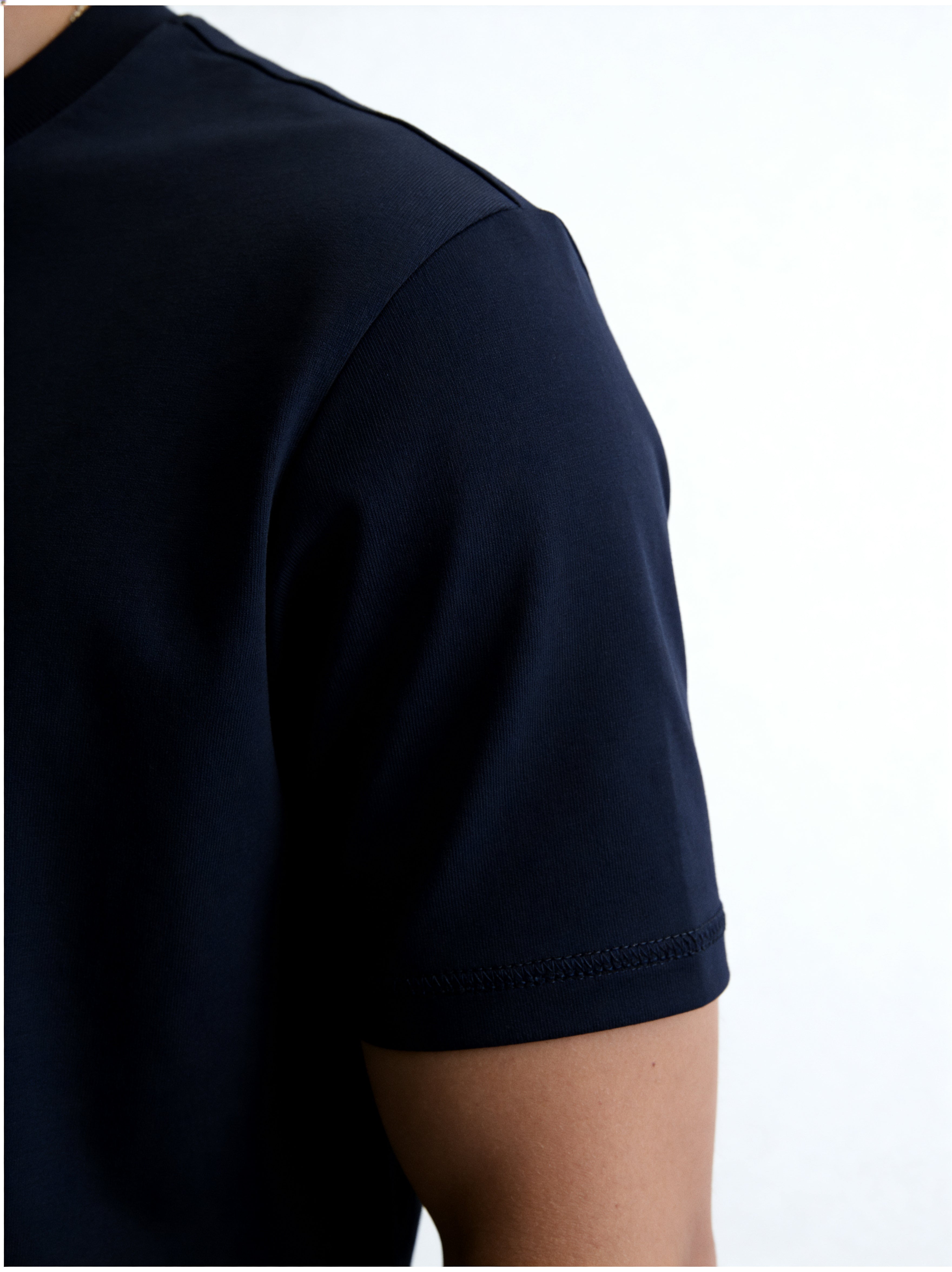 ZZUFAL - BASIC PREMIUM T-SHIRT NAVY BLUE - ZT019