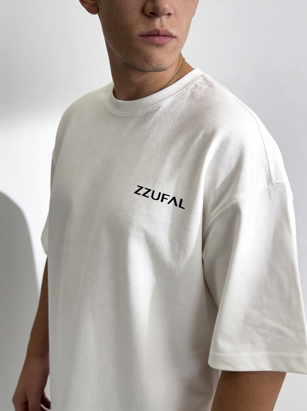 ZZUFAL - LOGO CORE WHİTE TEE - ZT003