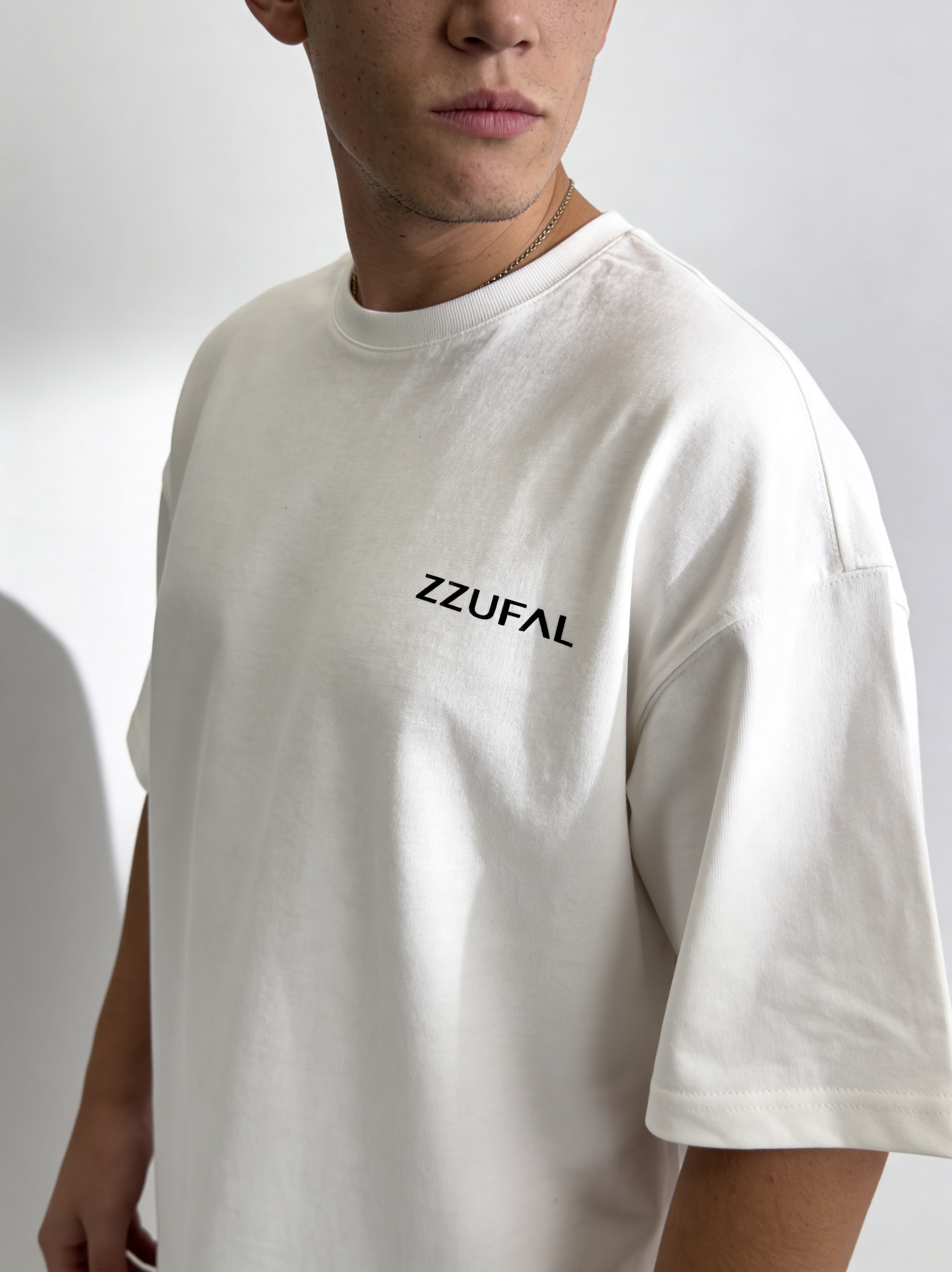 ZZUFAL - LOGO CORE WHİTE TEE - ZT003