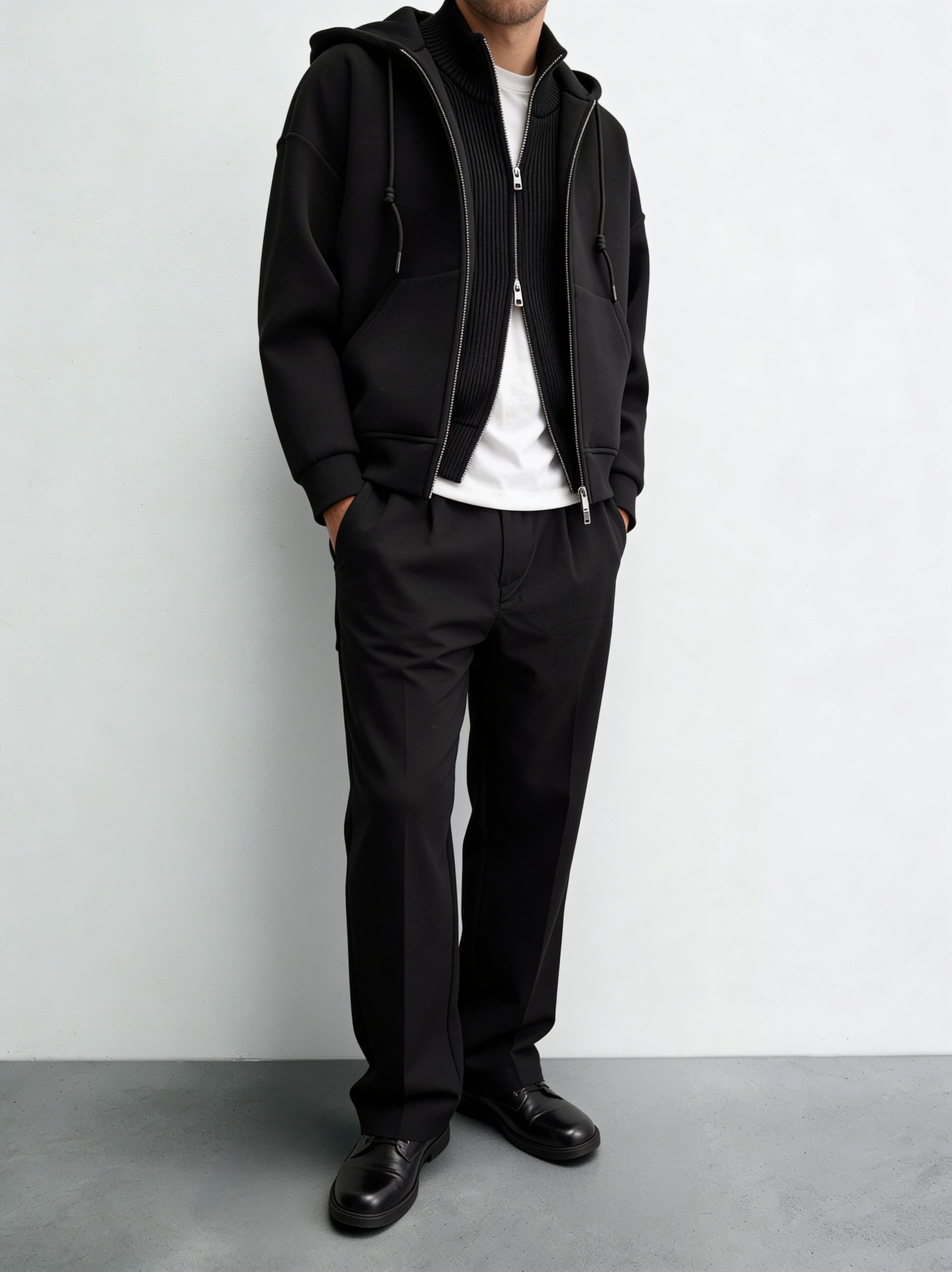 ZZUFAL - CORE FLOW PANT BLACK - ZF001