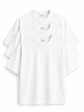ZZUFAL - OVERSIZE TEE WHITE - ZT024 (3'lü)