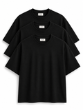 ZZUFAL - OVERSIZE TEE BLACK - ZT025 (3'lü)