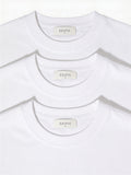 ZZUFAL - BASIC PREMIUM T-SHIRT WHITE - ZT014 (3’lü)