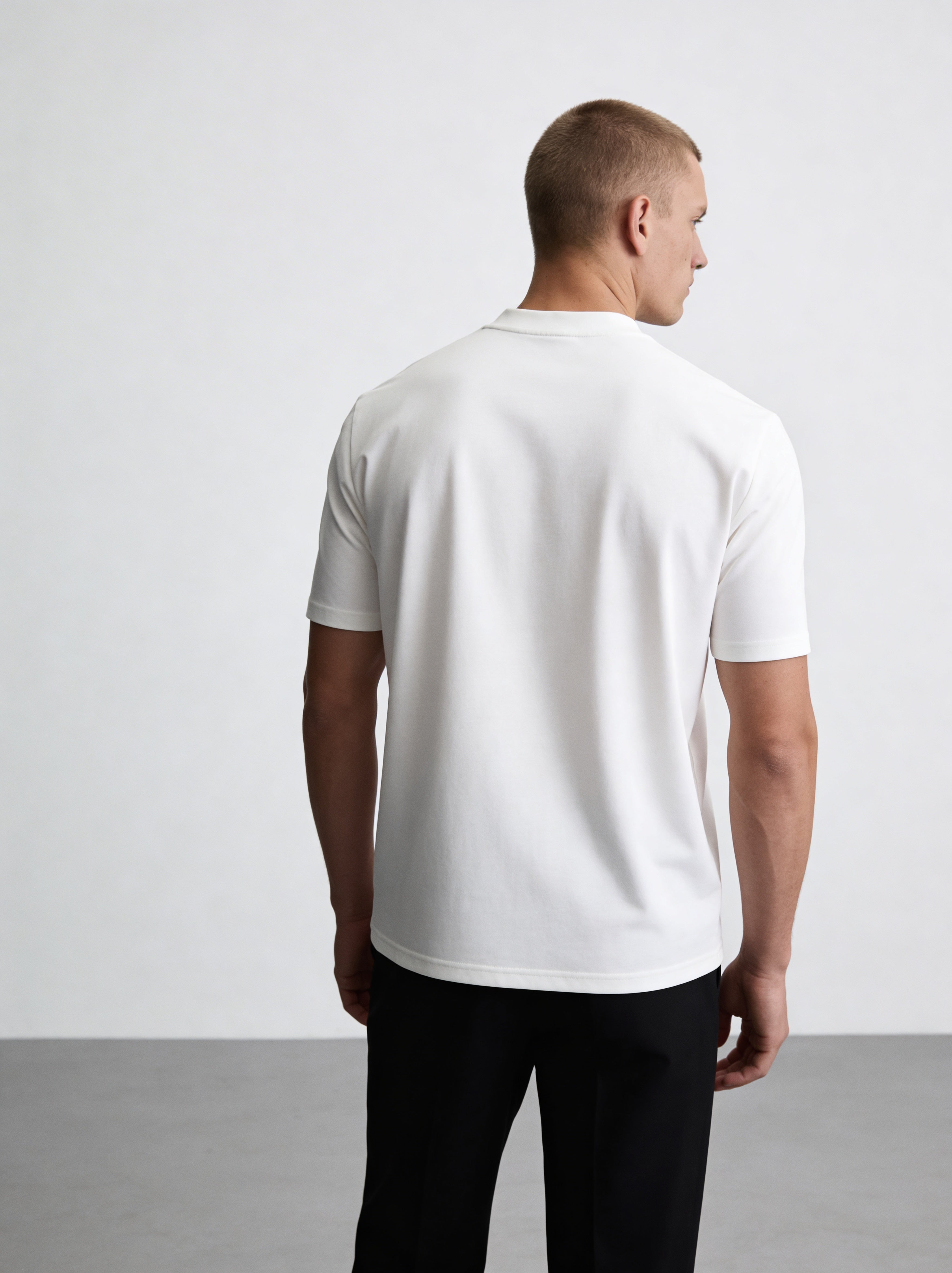 ZZUFAL - BASIC PREMIUM T-SHIRT WHITE - ZT014 (3’lü)