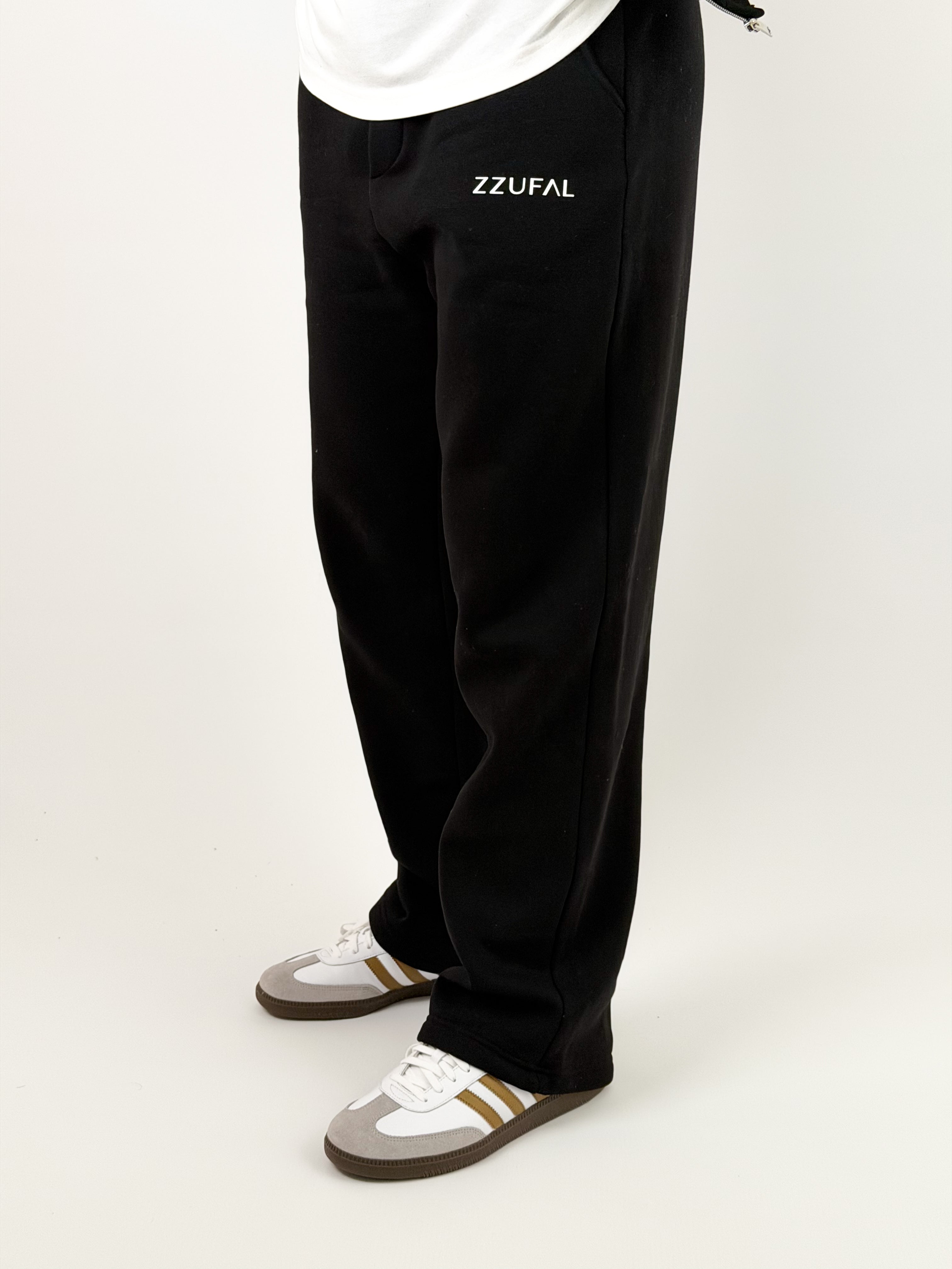 ZZUFAL - CORE BAGGY SWEATPANT BLACK  - ZP001