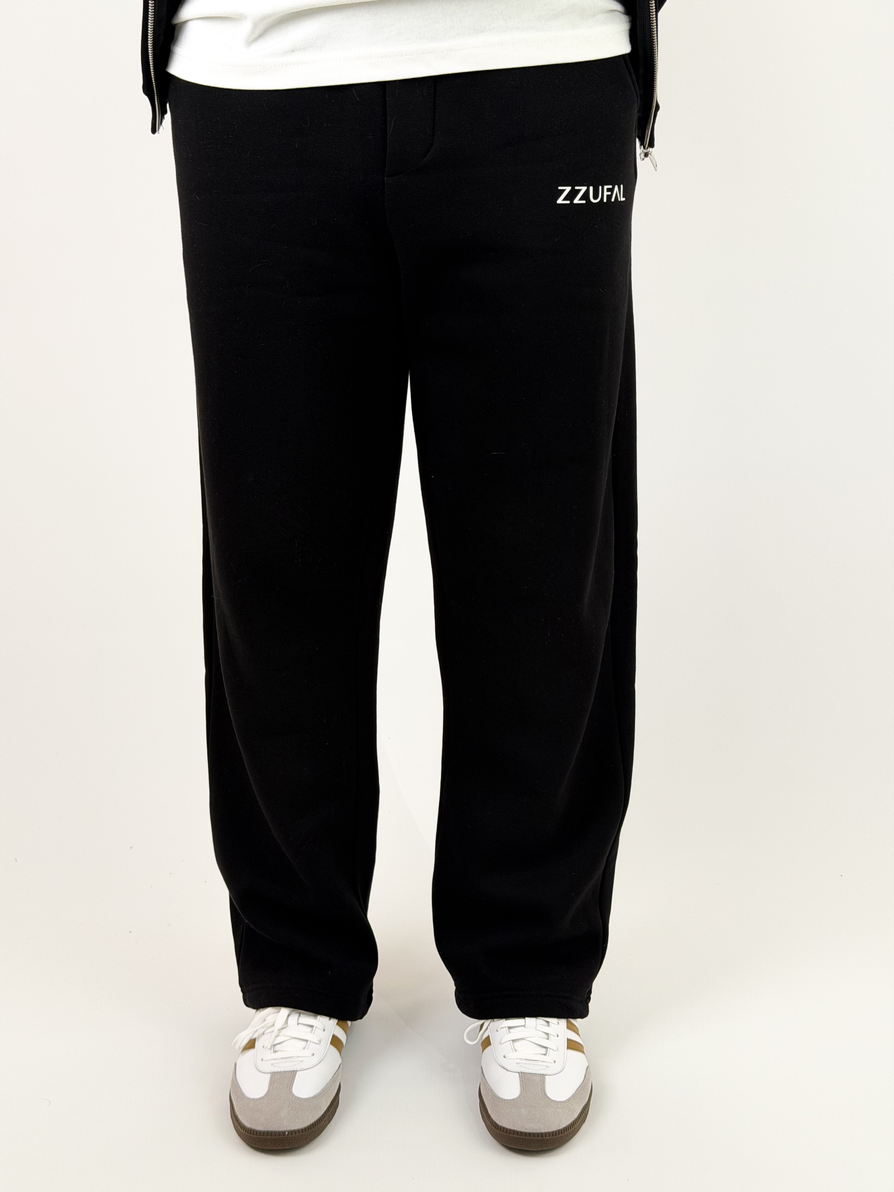 ZZUFAL - CORE BAGGY SWEATPANT BLACK  - ZP001