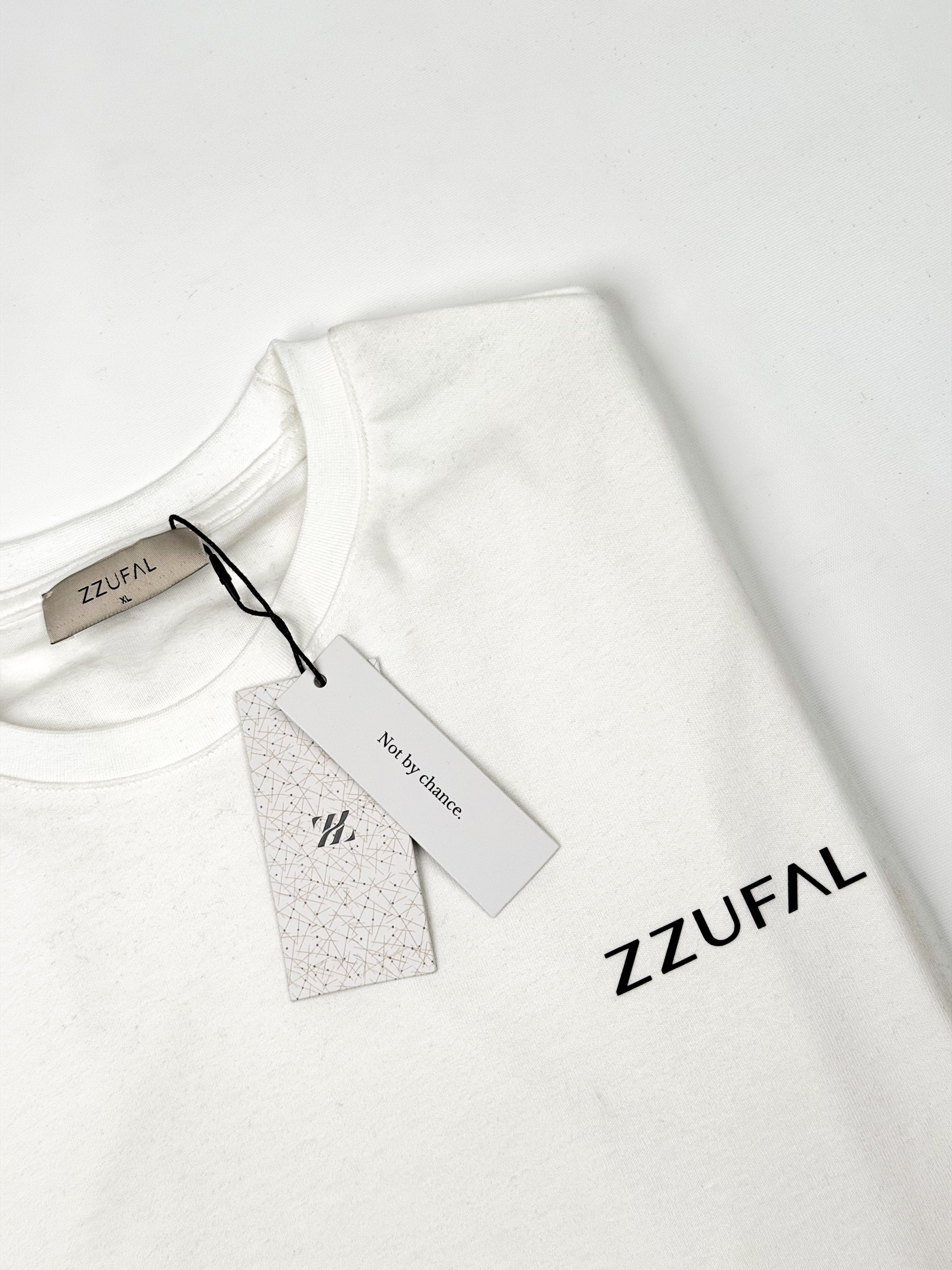 ZZUFAL - LOGO CORE WHİTE TEE - ZT003