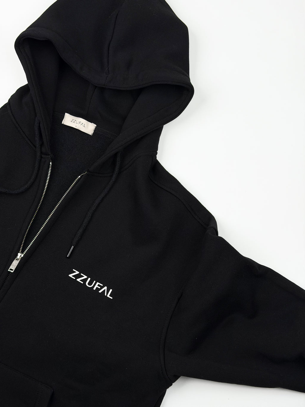 ZZUFAL - CORE ZIP BLACK - HOODIE