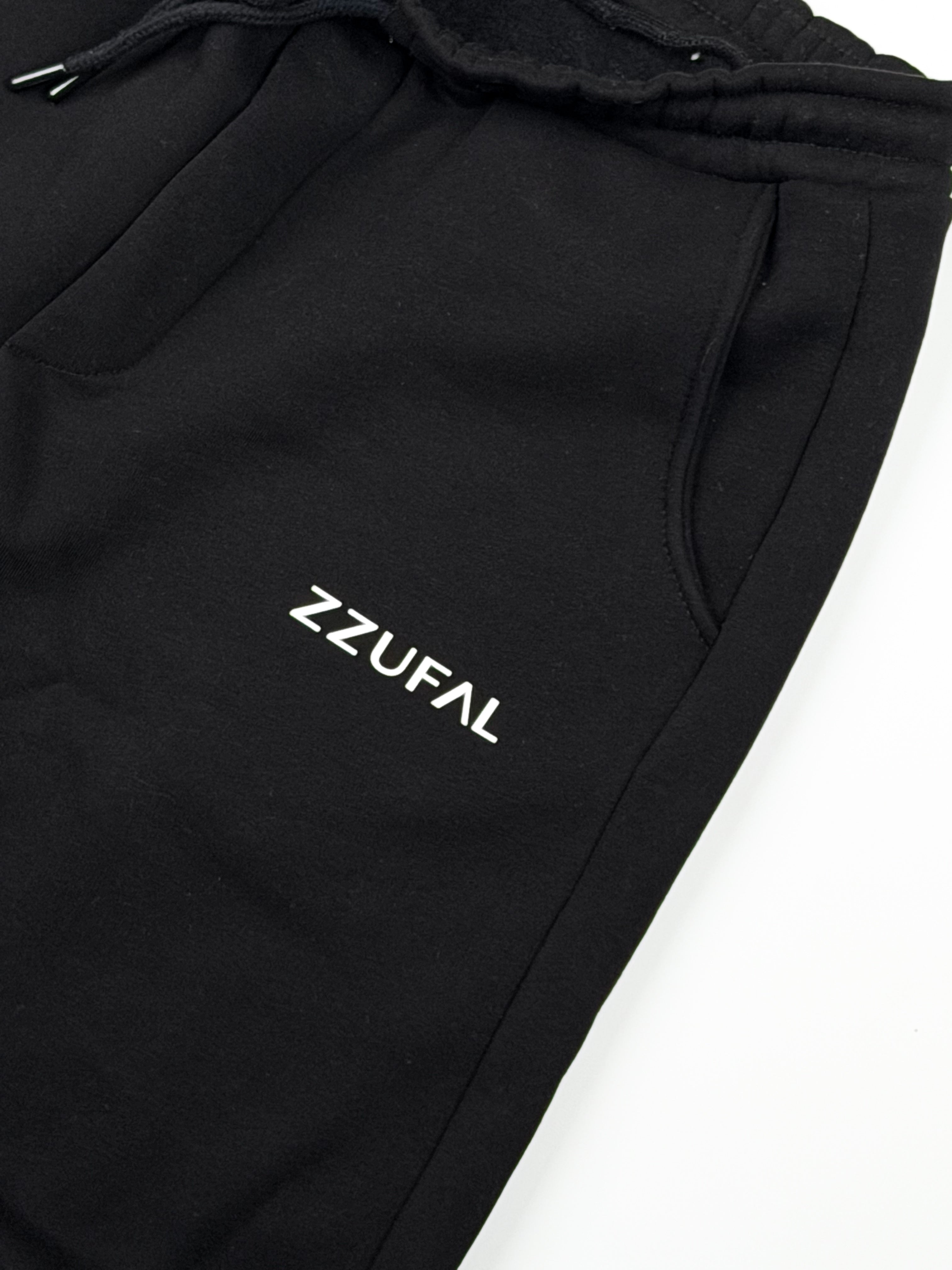 ZZUFAL - CORE BAGGY SWEATPANT BLACK  - ZP001
