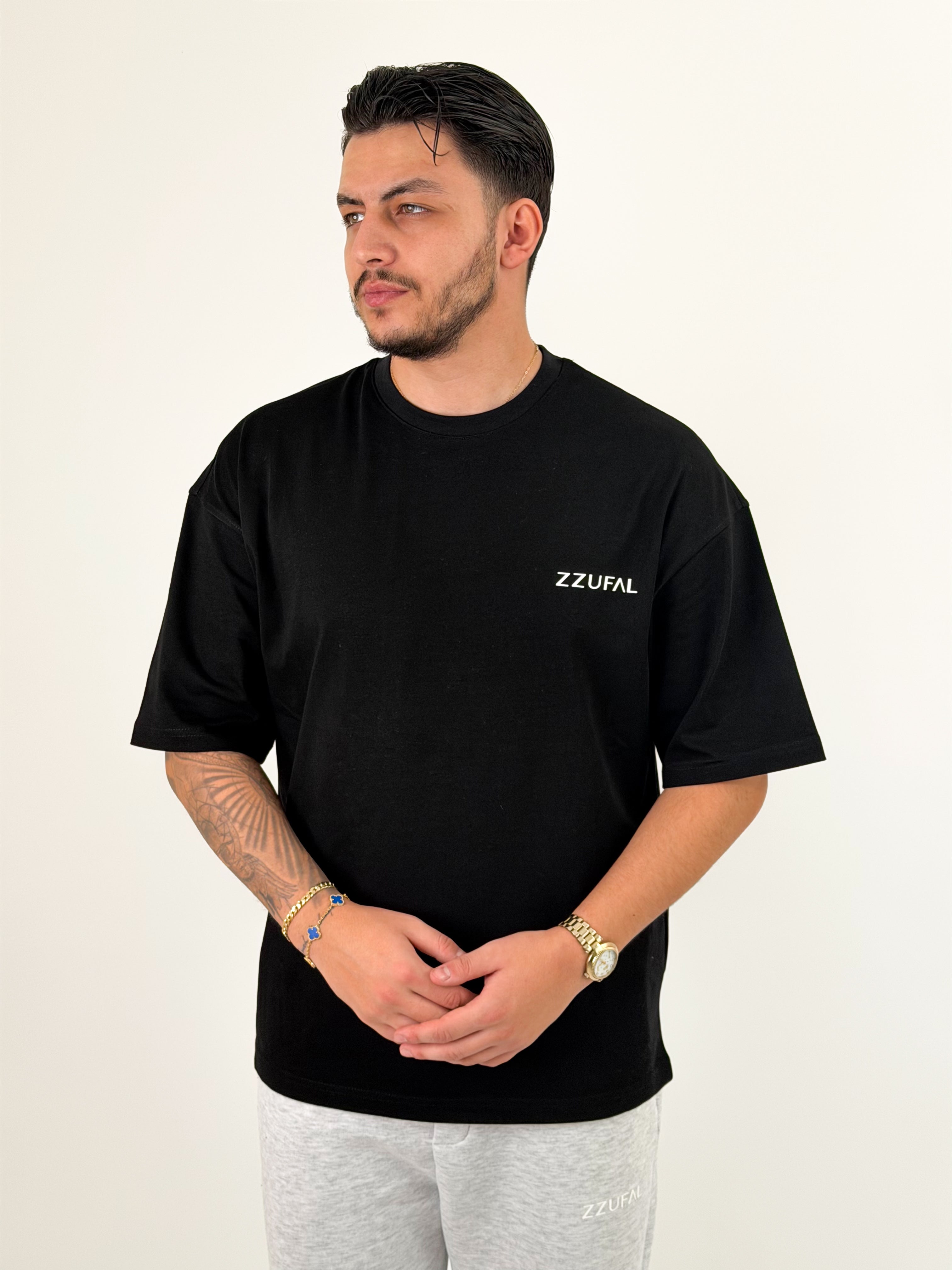 ZZUFAL - CORE BLACK TEE - ZT001